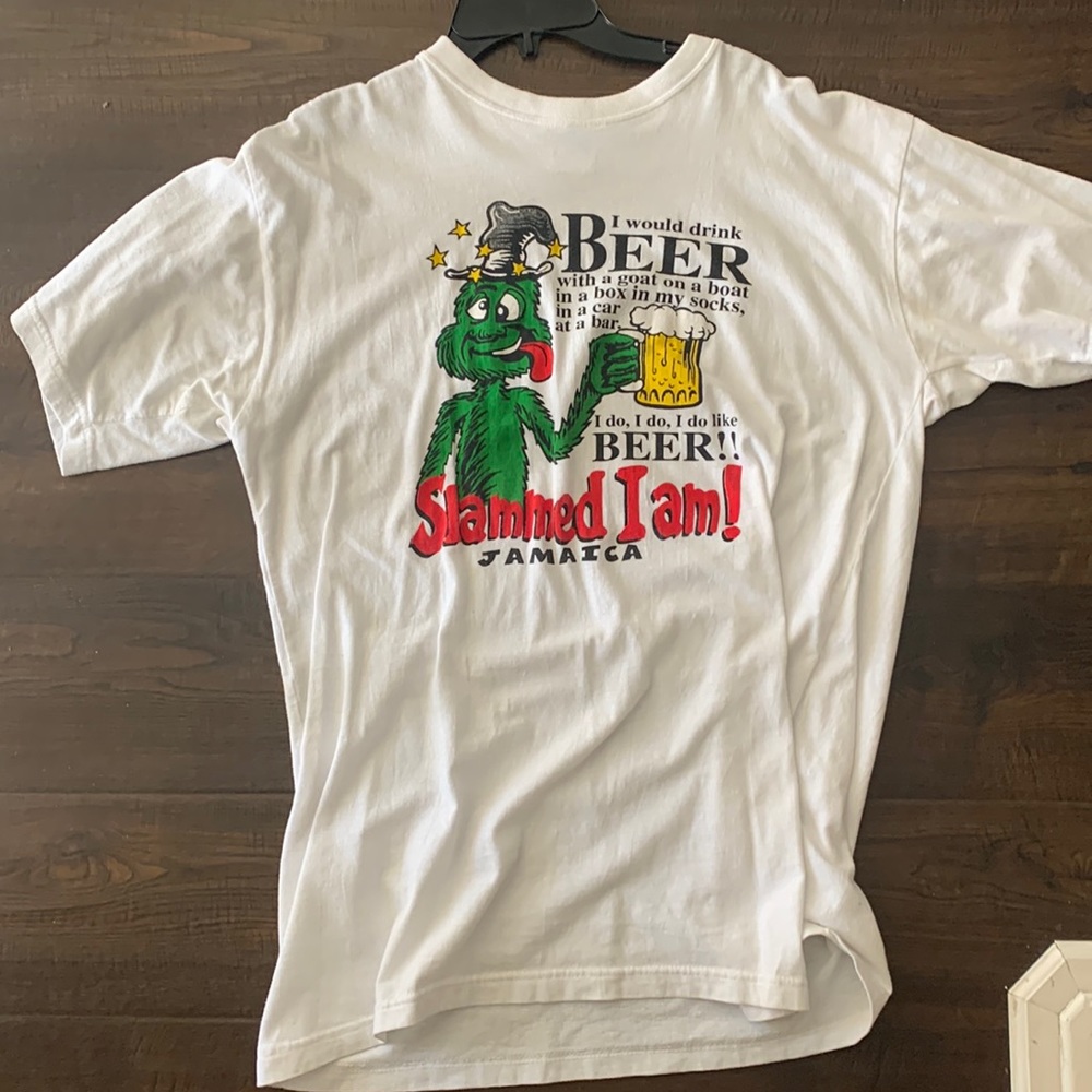 90s Cartoon Character “slammed I Am” Jamaica Tee